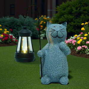 �K�[�f�����C�gLED�\�[���[���C�g �\�[���[�p���[ ArtCredit Solar Cat Garden Statues with LED Lights, Outdoor Decor for Patio Yard Balcony - Unique Housewarming Birthday Gifts for Women Mom Grandma �y���s�A���i�z