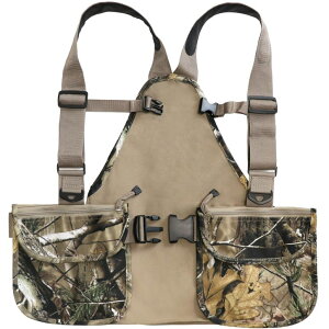 �C���R ���� �o�[�h �g���x���L�����A�[ HUNTPAL Upland Hunting Vest Tactical Vest for Filed Bird Hunting, Backpack w/Game Pouch and Pockets, Chest Strap & Waist Belt (Leaf Camo) �y���s�A���i�z
