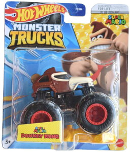 �z�b�g�E�B�[�� �����X�^�[�g���b�N Hot Wheels Monster Trucks Donkey Kong, 2023 Connect and Crash Car �y���s�A���i�z
