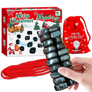 `FXZbg Magnet Game with String, Magnetic Game Chess for Kids Adults, Strategy Board Games for Kids 6-8-12, Christmas Family Games for Kid and Adults, Fun Version, 5-Minute Games, 2-4 Player ysAiz