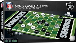 �`�F�X�Z�b�g MasterPieces Family Game - NFL Las Vegas Raiders Checkers - Officially Licensed Board Game for Kids & Adults �y���s�A���i�z