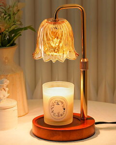 �`�F�X�Z�b�g Flower Candle Warmer Lamp with Timer Dimmable, Candle Warming Lamp Height Adjustable, Birthday Gifts for Women Mom, Candles Warmer Light for Jar Candles, Christmas Gifts, House Warming Gifts New Home �y���s�A���i�z