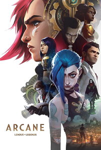 �A�[�P�C�� �t�B�M���A �l�` �L�����N�^�[ CINEMAFLIX Arcane LOL Game Poster Wall Art Measures 24 x 36 inches (unframed) �y���s�A���i�z