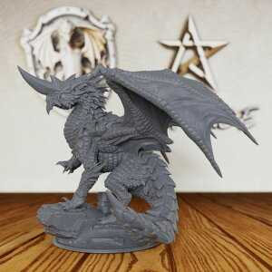 �A�[�P�C�� �t�B�M���A �l�` �L�����N�^�[ Blue Dragon Unpainted Miniature, DND Minis for Dungeons and Dragons, Fantasy Tabletop RPG Game Figurine, Warhammer TTRPG Role Playing Accessory, Ideal for DMS & Arcane Encounters-AS04 �y���s�A