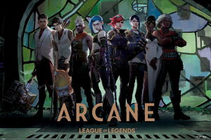 �A�[�P�C�� �t�B�M���A �l�` �L�����N�^�[ Arcane - League Of Legends - TV Show Poster (Characters In Zaun Arcade) (Size: 36 x 24) �y���s�A���i�z