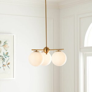 �T�t�@���B�� safavieh �e�[�u�������v �T�t�@�r�� �T�t�@���B�A SAFAVIEH Lighting Collection Cantrys Mid-Century Modern Retro Gold/White Orb Chandelier �y���s�A���i�z