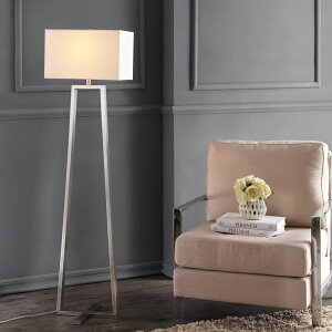 �T�t�@���B�� safavieh �e�[�u�������v �T�t�@�r�� �T�t�@���B�A SAFAVIEH Lighting Collection Lyell Modern Minimalist Nickle 60-inch Living Room Bedroom Home Office Standing Floor Lamp (LED Bulb Included) �y���s�A���i�z