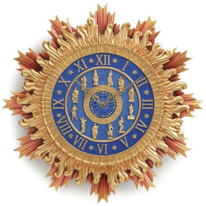 �Ǌ|�����v ������� Veronese Design 16 3/8 Inch Greek Olympian Pantheon Wall Clock Blue and Gold Resin Hand Painted Wall Sculpture �y���s�A���i�z