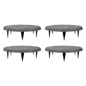 �~�� ��ѐ� �뉀 �m�� �� Tomotato Garden Stepping Stones Decorative Outdoor Stepping Stone with Ground Stakes for Lawn Garden Pathway Walkway (Gray) �y���s�A���i�z