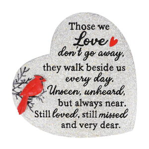 �~�� ��ѐ� �뉀 �m�� �� Heart Shaped Memorial Garden Stones, 10 inches Sympathy Garden Stone for Loved One, in Memory of Loved one Gifts, Resin Garden Stepping Stones Outdoor, Memorial Gifts (Grey Heart) �y���s�A���i�z