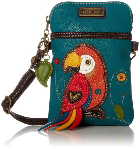 �C���R ���� �o�[�h �g���x���L�����A�[ Chala Red Parrot Cellphone Crossbody Handbag - Convertible Strap Bird Lovers �y���s�A���i�z