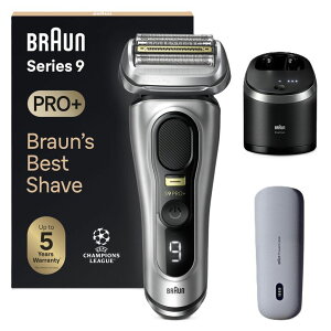 �y�b�g�o���J�� Braun Series 9 PRO+ 9577cc Electric Razor for Men, 5 Pro Shave Elements & Precision Long Hair Trimmer, 6in1 SmartCare Center, PowerCase for Mobile Charging, Wet & Dry, 60min Battery Runtime �y���s�A���i�z
