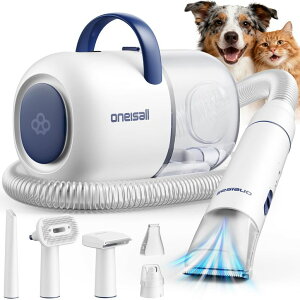 �y�b�g�o���J�� oneisall Dog Grooming Vacuum, 15000Pa Pet Vacuum Kit Shedding 99% Pet Hair, Dog Grooming Clippers with Trimmer Nail Grinder, ? 59dB Quiet Brush with 6 Tools, 2L Canister for Home Cleaning,Cozy SE 2 �y���s�A���i�z