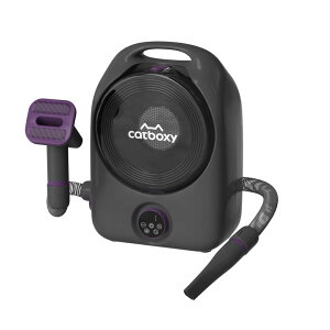 �y�b�g�o���J�� Catboxy Dog Grooming Vacuum and Pet Dryer, 5-in-1 Dog Grooming Kit for Shedding, Low Noise Doggie Hair Blow Dryer, 2.5L Canister for Cat Vacuum Groomer, Portable Pet Trimmers for Dogs, Purple �y���s�A���i�z