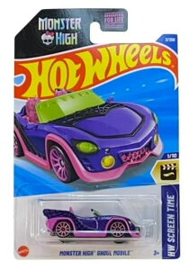 �z�b�g�E�B�[�� �����X�^�[�g���b�N Hot Wheels Monster High Ghoul Mobile Screen Time 1/10 3/250 [Purple & Pink] 1:64 Scale Diecast Toy Vehicle �y���s�A���i�z