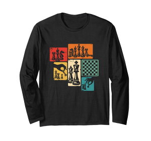 �`�F�X�Z�b�g Chess Player Men Kids Boys Board Game Chess Lover Long Sleeve T-Shirt �y���s�A���i�z
