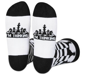 �`�F�X�Z�b�g InnoBeta Chess Gift Socks for Geburt, Chess Club, Chess Player, Chess Lover, Thanksgiving & Christmas, One Size �y���s�A���i�z