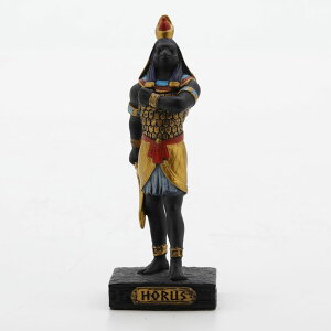 �`�F�X�Z�b�g Veronese Design 3 1/2 Tall Egyptian Gods Miniature Collectible Resin Figurine (Horus, Multicolor) �y���s�A���i�z