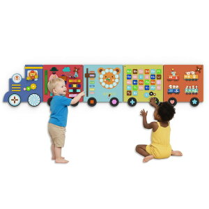 �v���C�p�l�� �m�� ���� �� BlueWood Felt Wall Busy Board Panels, Toddler Learning Activity Center, Montessori Philosophy Sensory, Educational Toys, Conducive to All-Round Development - Train �y���s�A���i�z