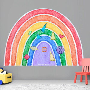 �v���C�p�l�� �m�� ���� �� Learn & Grow Magnetic Wall Decal ? Rainbow Magnetic Wall Arch for Kids Playroom Decor - Peel, Stick & Doodle Sticker Board Sheet - Multifunctional Magnet Tiles Learning Panels for Creative Play �y���s�A���i�z