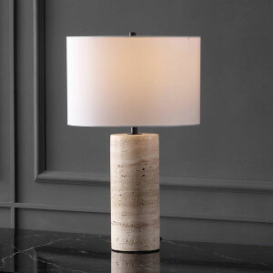 �T�t�@���B�� safavieh �e�[�u�������v �T�t�@�r�� �T�t�@���B�A SAFAVIEH Couture Lighting Collection Rynetta Light Brown/White 24-inch Dimmable Table Lamp for Bedroom Living Room Home Office Desk Nightstand (LED Bulb Included) �y��