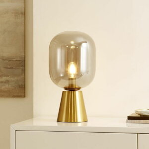 �T�t�@���B�� safavieh �e�[�u�������v �T�t�@�r�� �T�t�@���B�A SAFAVIEH Lighting Collection Rain Smoke Grey/Brass 18-inch Table Lamp, Ideal for Living Room, Bedroom, Nightstand, Home Office, Dorm (LED Bulb Included) �y���s�A���i