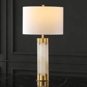�T�t�@���B�� safavieh �e�[�u�������v �T�t�@�r�� �T�t�@���B�A SAFAVIEH Couture Lighting Collection Chavez Alabaster/Gold 28-inch Bedroom Living Room Home Office Desk Nightstand Table Lamp (LED Bulb Included) �y���s�A���i�z