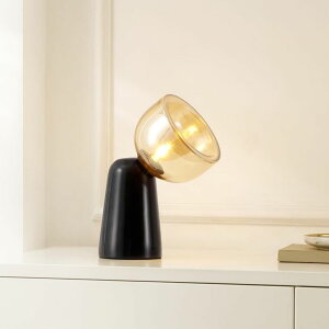 �T�t�@���B�� safavieh �e�[�u�������v �T�t�@�r�� �T�t�@���B�A SAFAVIEH Lighting Collection Omara Amber/Black Marble 13-inch Table Lamp, Ideal for Living Room, Bedroom, Nightstand, Home Office, Dorm (LED Bulb Included) �y���s�A��