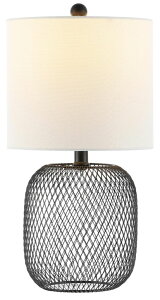 �T�t�@���B�� safavieh �e�[�u�������v �T�t�@�r�� �T�t�@���B�A SAFAVIEH Lighting Collection Novis Modern Black 18-inch Table Lamp, Ideal for Living Room, Bedroom, Nightstand, Home Office, Dorm (LED Bulb Included) �y���s�A���i�z