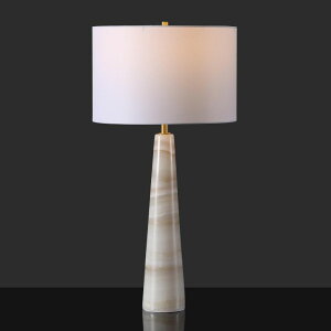 �T�t�@���B�� safavieh �e�[�u�������v �T�t�@�r�� �T�t�@���B�A SAFAVIEH Couture Lighting Collection Ismeralda Off-White 31-inch Jade Stone Dimmable Table Lamp for Bedroom, Living Room, Home Office, Desk, Nightstand (LED Bulb Included 