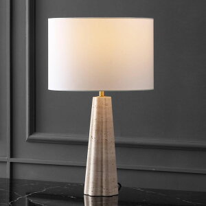 �T�t�@���B�� safavieh �e�[�u�������v �T�t�@�r�� �T�t�@���B�A SAFAVIEH Couture Lighting Collection Naveen Travertine/White 25-inch Table Lamp for Bedroom Living Room Home Office Desk Nightstand (LED Bulb Included) �y���s�A���i