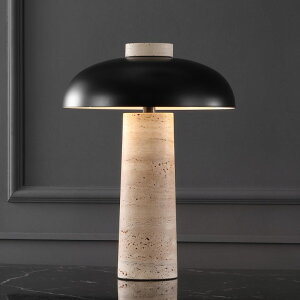 �T�t�@���B�� safavieh �e�[�u�������v �T�t�@�r�� �T�t�@���B�A SAFAVIEH Couture Collection Giacomo Travertine/Black 18-inch Dimmable Table Lamp for Bedroom Living Room Home Office Desk Nightstand �y���s�A���i�z