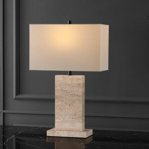 �T�t�@���B�� safavieh �e�[�u�������v �T�t�@�r�� �T�t�@���B�A SAFAVIEH Couture Collection Jennabriana Travertine/Black 26-inch Dimmable Table Lamp for Bedroom Living Room Home Office Desk Nightstand �y���s�A���i�z