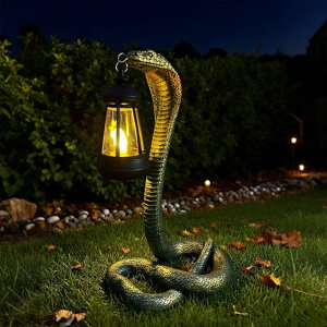 �K�[�f�����C�gLED�\�[���[���C�g �\�[���[�p���[ Solar Garden Outdoor Statues Snake with Solar Lights Outdoor Chrismtas Decorations - Lawn Decor Snake Statue for Patio, Balcony, Yard Ornament - Unique Housewarming Gifts�i11.22 Bronz �y