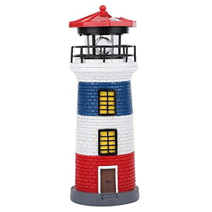 �K�[�f�����C�gLED�\�[���[���C�g �\�[���[�p���[ Haofy Solar Garden Lighthouse, LED Solar Power Lighthouse Statue Outdoor Light for Garden Yard Lawn Craft Decoration (red) �y���s�A���i�z