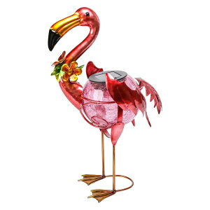 �K�[�f�����C�gLED�\�[���[���C�g �\�[���[�p���[ MUMTOP Flamingo Solar Light Outdoor Decor, Solar Lanterns Outdoor Waterproof Flamingo Tabletop Yard Garden Lawn Porch Patio Decorations, Gardening Gift for Women �y���s�A���i�z