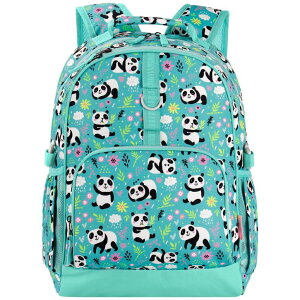 �C���R ���� �o�[�h �g���x���L�����A�[ Choco Mocha Panda Backpack for Girls, Kindergarten Backpack for Girls Ages 4-6, Kids Preschool Bookbag Girl 15 inch, Teal �y���s�A���i�z