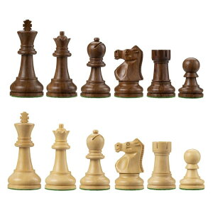 �`�F�X�Z�b�g Bobby Fischer Ultimate Acacia & Boxwood Staunton Chess Set with 3.75 in. King ? Weighted Wooden Chess Pieces Only, Luxury Chess Set, and Premium Tournament Chess Set for Adults �y���s�A���i�z