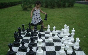 �`�F�X�Z�b�g MegaChess Giant Chess Set Game with 12 Tall King - A Large Chess Set Yard Game for Families Looking for Outdoor Jumbo Games - 32 Large Pieces Made from Durable HDPE (Plastic Board Included) �y���s�A���i�z