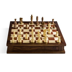 �`�F�X�Z�b�g WS Game Company Chess 7-in-1 Heirloom Edition ? with Checkers, Backgammon, Cribbage, Dominoes, Poker Dice, and Cards in a Luxury Wood Storage Cabinet with Reversible Game Board �y���s�A���i�z