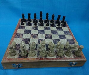�`�F�X�Z�b�g Marble Chess Set 10x10 Inch Hand Carved Gorara Stone Pieces Play With Two Players New Beautiful Black And White Chess Board Game Handicraft Luxury And Classic Home Decorative And Gifting Purpose Games �y���s�A���i�z