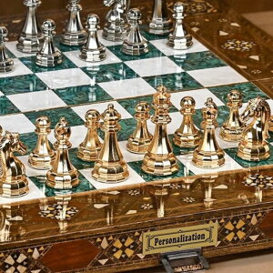 �`�F�X�Z�b�g 20 inch Large Backgammon Sets for Adults Solid Wood Complete Game Board Chess Handmade Game Sets Gift Ideas for Dad, Husband, Anniversary, Birthday (Backgammon+Chess Pieces) �y���s�A���i�z