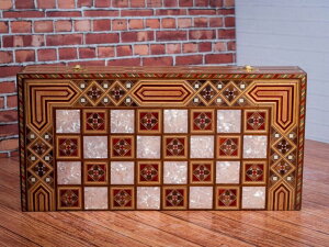 �`�F�X�Z�b�g Luxury Backgammon Sets for Adults Solid Wooden Complete Game Board Handmade Chess Sets, Gift Ideas for Son, Dad, Husband, Anniversary, Birthday �y���s�A���i�z
