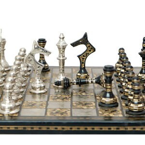 �`�F�X�Z�b�g Collectible Premium Luxury Brass Chess Pieces Chess Set Board Game Chess Sets for Adults, Kids Gift (12X12X4) �y���s�A���i�z
