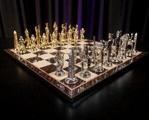 �`�F�X�Z�b�g Antique Chess Set Cleopatra Pharaoh Handmade Marble Wooden Chess Board - Gift for Dad, Husband, and Anyone for Anniversary, Birthday �y���s�A���i�z