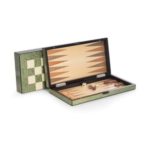 �`�F�X�Z�b�g Bey Berk Lacquer Finished Green Wood Backgammon & Chess Set �y���s�A���i�z