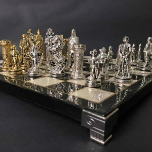 �`�F�X�Z�b�g Luxury Chess Set British Empire Chess Pieces Handmade Marble Wooden Chess Board, Decorative Gift for Dad, Husband, Son and Anyone for Birthday �y���s�A���i�z