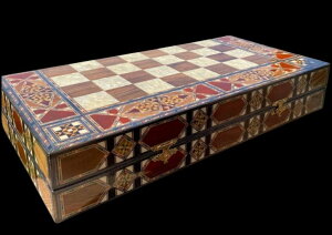 �`�F�X�Z�b�g Luxury Backgammon Chess Sets for Adults Solid Inlaid Wood Complete Game Board Handmade Game Sets - Gift for Dad, Husband, Birthday's �y���s�A���i�z