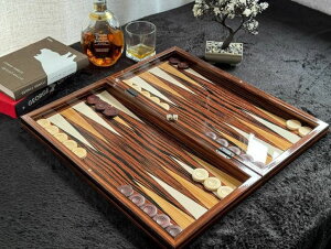 �`�F�X�Z�b�g 20 inch Complete Backgammon Chess Set for Adults Weighted Pieces Handmade Game Sets/Gift for Dad, Husband, Anniversary, Birthday �y���s�A���i�z