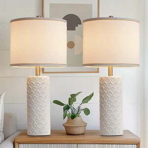 �T�t�@���B�� safavieh �e�[�u�������v �T�t�@�r�� �T�t�@���B�A HELIJIA 27 Farmhouse Bedside Table Lamp Set of 2, White Modern Ceramic Lamps for Living Room, 3 Color Temperature Rustic Table Lamps for Bedroom, Night Stands, Dorm,Offi 